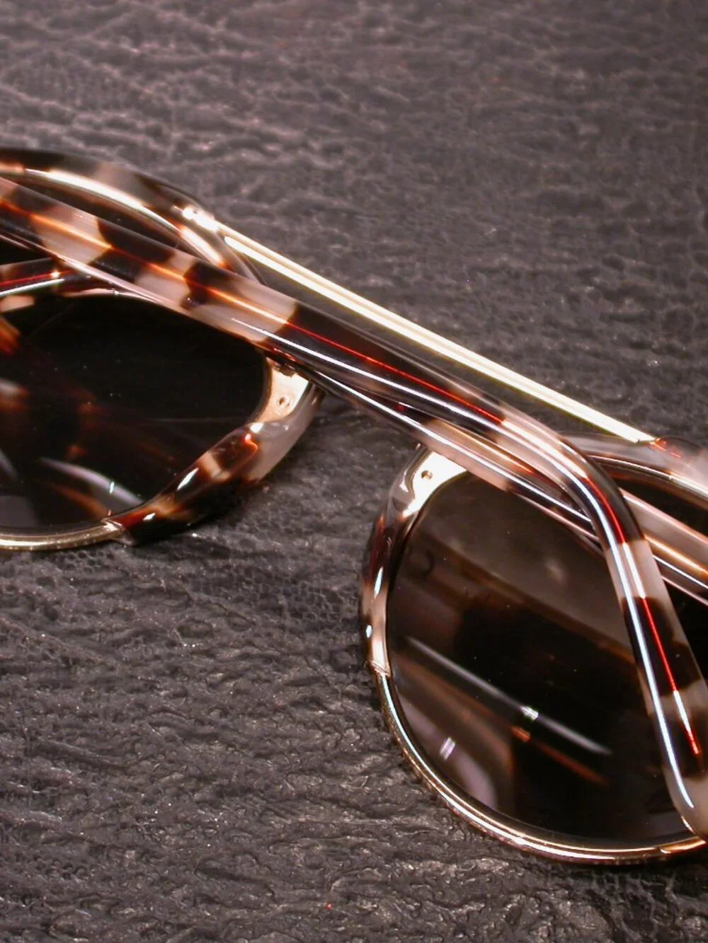 Authentic Illsteva Milan Gold Blonde Tortoise Sunglasses Handmade Italy